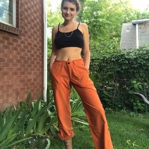 PATAGONIA ORANGE LONG CLIMBING HIKING PANTS